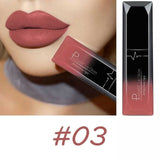 PUDAIER Waterproof Nude Matte Velvet Glossy Lip Gloss Lipstick Lip Balm Sexy Red Lip Tint 21 Colors Women Fashion Makeup Gift