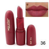 New MISS ROSE Lipstick Matte Waterproof Velvet Lip Stick 18 Colors Sexy Red Brown Pigments Makeup Matte Lipsticks Beauty Lips