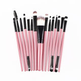 15pcs/set Makeup Brushes Sets Kit Eyelash Lip Foundation Powder Eye Shadow Brow Eyeliner Cosmetic Make Up Brush Beauty Tool