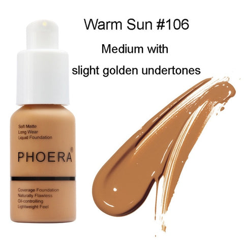 PHOERA Mineral Touch Whitening Concealer Facial Base Cream Brighten Moisturizer Face Liquid Foundation Makeup Primer TSLM1