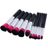 10pcs Rainbow Makeup Brushes Set Synthetic Wool Professional Foundation Brush Set Shade Eyelash Brushes Makeup Contour Kit