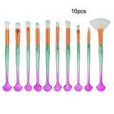 7/10/15pcs/kits Professional Nylon Makeup Brushes Set Cosmetics Foundation Brush Tools For Face Powder Eye Shadow Eyeliner Lip