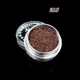 ELECOOL 24 Colors Optional Monochrome  Eye Powder Shadow Women Beauty Eye Make Up Shinning Glitter Powder Makeup Palette TSLM1