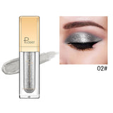 Pudaier 18 Colors Shine Smoky Eyeshadow Waterproof Dimond Glitter Liquid Eyeshadow Women's Cosmetic Eyeshadow Eyeliner