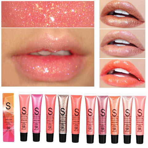 Brand Long Lasting Moisturizer Glitter Lip Gloss Tint Cosmetics Nutritious Shimmer Liquid Lipstick Beauty Lips Makeup