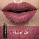 FOCALLURE Matte Lipstick 19 Colors Waterproof Long-lasting Easy to Wear Maquiagem Profesional Lipstick Nude Lips