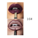 Pudaier Brand Matte Lipstick Wateproof Double Ended Long Lasting Lipstick Cosmetics Nude Red Lips liner Pencil