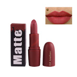 2018 New Lipsticks For Women Sexy Brand Lips Color Cosmetics Waterproof Long Lasting Miss Rose Nude Lipstick Matte Makeup