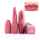 2018 New Lipsticks For Women Sexy Brand Lips Color Cosmetics Waterproof Long Lasting Miss Rose Nude Lipstick Matte Makeup