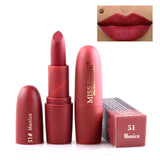 2018 New Lipsticks For Women Sexy Brand Lips Color Cosmetics Waterproof Long Lasting Miss Rose Nude Lipstick Matte Makeup