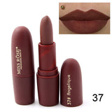 2018 New Lipsticks For Women Sexy Brand Lips Color Cosmetics Waterproof Long Lasting Miss Rose Nude Lipstick Matte Makeup