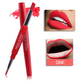 MISS ROSE 2 In 1 Lip Liner Pencil Lipstick Lip Beauty Makeup Waterproof Nude Color Cosmetics Lipliner Pen Party Lip Stick TSLM2