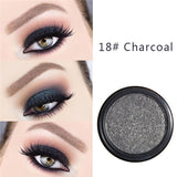 PHOERA Makeup Glitter Eyeshadow Pallete Pigment Shimmer Powder Makeup Water-Resistant Maquillaje Random Color Brush TSLM1