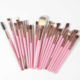 ROSALIND 20Pcs Professional Makeup Brushes Set Powder Foundation Eyeshadow Make Up Brushes Cosmetics Soft Synthetic Hair