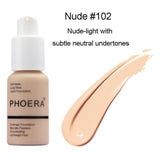 PHOERA New 30ml Matte Oil Control Concealer Liquid Foundation pallet shadows makeup pallete far paleti novo sombras Skin care