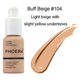 PHOERA New 30ml Matte Oil Control Concealer Liquid Foundation pallet shadows makeup pallete far paleti novo sombras Skin care