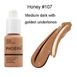 PHOERA New 30ml Matte Oil Control Concealer Liquid Foundation pallet shadows makeup pallete far paleti novo sombras Skin care