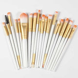 ROSALIND 20Pcs Professional Makeup Brushes Set Powder Foundation Eyeshadow Make Up Brushes Cosmetics Soft Synthetic Hair