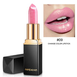 HANDAIYAN Glitter Lipstick Temperature Change Color Lip Stick Waterproof Shimmer Rouge a Levre Bigger Lips Tattoo Shiny Makeup