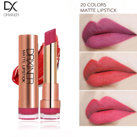 Drxiner Matte Lipstick Long lasting nude Lipsticks set 20 popular colors waterproof  Lip Stick Matte sexy Red Liquid Lipstick