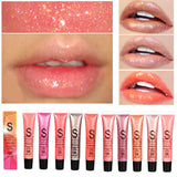 Brand Long Lasting Moisturizer Glitter Lip Gloss Tint Cosmetics Nutritious Shimmer Liquid Lipstick Beauty Lips Makeup