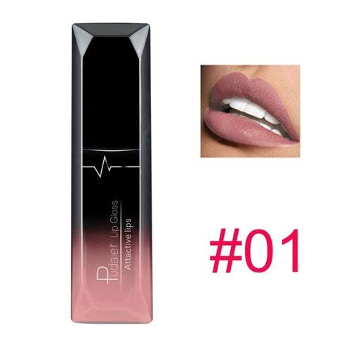 pudaier 21 Colors Matte Liquid Lip Gloss Waterproof 24 Hours Long Lasting Velvet Lipstick Makeup Cosmetics Dropshipping