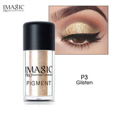 IMAGIC New Arrival Glitter Eyeshadow Metallic Loose Powder Waterproof Shimmer Pigments Colors Eye Shadow Makeup Cosmetics