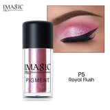 IMAGIC New Arrival Glitter Eyeshadow Metallic Loose Powder Waterproof Shimmer Pigments Colors Eye Shadow Makeup Cosmetics