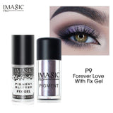 IMAGIC New Arrival Glitter Eyeshadow Metallic Loose Powder Waterproof Shimmer Pigments Colors Eye Shadow Makeup Cosmetics