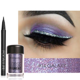 FOCALLURE 18 Colors Glitter Eye Shadow Cosmetic Makeup Diamond Lips Loose Makeup Eyes Pigment Powder