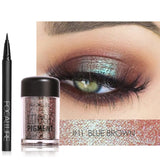 FOCALLURE 18 Colors Glitter Eye Shadow Cosmetic Makeup Diamond Lips Loose Makeup Eyes Pigment Powder