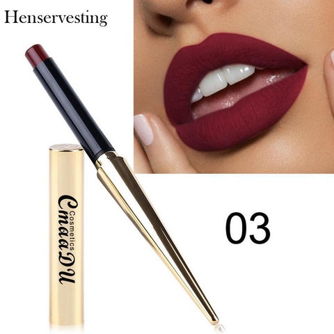 8 colors Matte Lipstick Sexy Nonstick Cup Long Lasting Waterproof Makeup Lipstick Silky Texture Durable Make Up Beauty Cosmetic