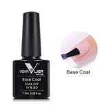 #61508 Venalisa Gel Nail 7.5 ml Top Coat Top + Base Coat Foundation for UV Gel Polish Best on Ali New Style Nail Lacquer Varnish